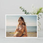 エレガントメリー | 金ゴールド写真フレーム 箔シーズンカード (立ち正面)