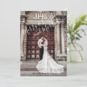 エレガントメリーBright and 結婚した Christmas Photo シーズンカード (スタンド正面)