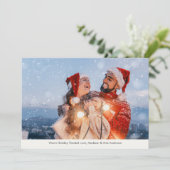 エレガントメリーBright Holiday Photo サンキューカード (スタンド正面)