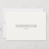 エレガントメリーBright Holiday Photo サンキューカード (裏面)