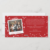 エレガントメリーChristmas Script 4ファンシー Photo シーズンカード (裏面)