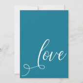 エレガントモザイクブルー レセプション・オンリー をお祝いしよう 招待状 (裏面)