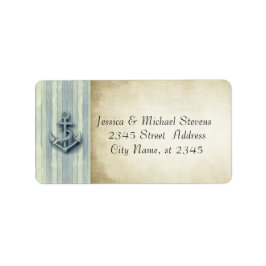 エレガントモダンいかり航海のヴィンテージ ラベル