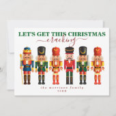 エレガントモダンおもしろいカラフルクリスマス シーズンカード (正面)