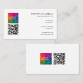 エレガントモダンお洒落テンプレート可愛いシグネチャーマット 名刺 (正面/裏面)