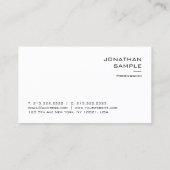 エレガントモダンお洒落テンプレート 名刺 (裏面)