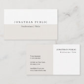 エレガントモダンお洒落デザインテンプレートプロフェッショナル 名刺 (正面/裏面)