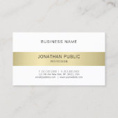 エレガントモダンお洒落デザイントレンディープレインラグジュアリー 名刺 (裏面)