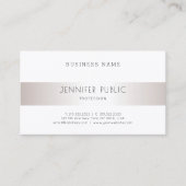 エレガントモダンお洒落デザインプロフェッショナル銀 名刺 (正面)