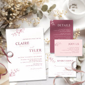 エレガントモダンとバミニマルルガン結婚ディ 招待状