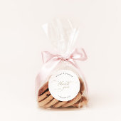 エレガントモダンなウェディングサンキューステッカー ラウンドシール