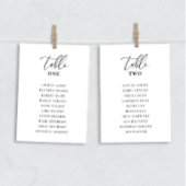 エレガントモダンなウェディングテーブルの座席表カード