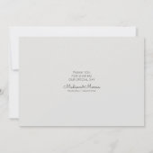 エレガントモダンなウェディング写真ありがとう サンキューカード (裏面)