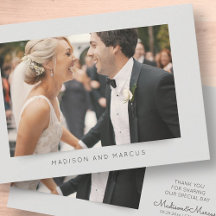 エレガントモダンなウェディング写真ありがとう