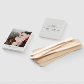 エレガントモダンなウェディング写真ありがとう ハンドファン (組立なし)