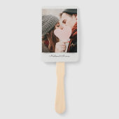 エレガントモダンなウェディング写真ありがとう ハンドファン (正面)