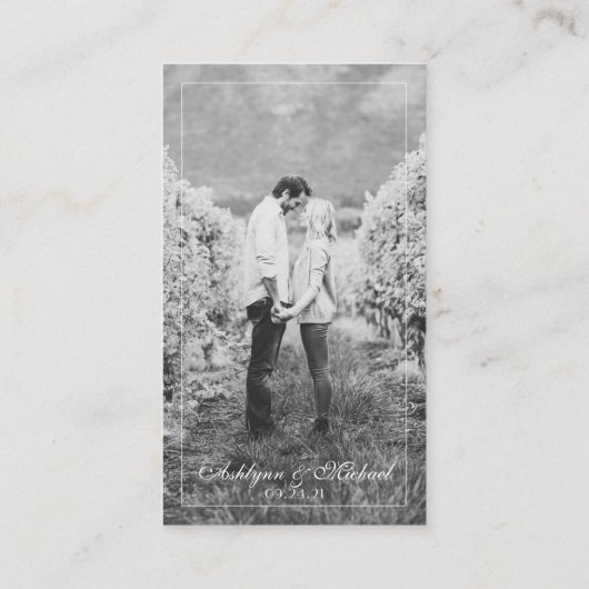 エレガントモダンなウェディング宿泊施設の写真 エンクロージャーカード (裏面)