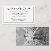 エレガントモダンなウェディング宿泊施設の写真 エンクロージャーカード (正面/裏面)