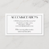 エレガントモダンなウェディング宿泊施設の写真 エンクロージャーカード (正面)