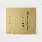 エレガントモダンなウェディング背景 タペストリー (正面(横))