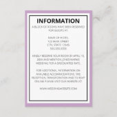 エレガントモダンな結婚式 エンクロージャーカード (正面)