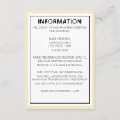 エレガントモダンな結婚式 エンクロージャーカード (正面)