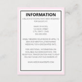 エレガントモダンな結婚式 エンクロージャーカード (正面)