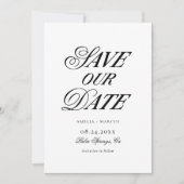 エレガントモダンはっきりしたと救日 招待状 (正面)