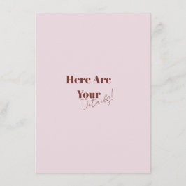 エレガントモダンはっきりした結婚レトロ エンクロージャーカード