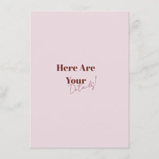 エレガントモダンはっきりした結婚レトロ エンクロージャーカード