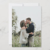 エレガントモダンひま結婚フラワー 招待状 (裏面)