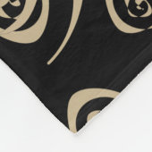 エレガントモダンらせん状 フリースブランケット (角)