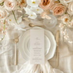 エレガントモダンアイボリー結婚書道 メニュー<br><div class="desc">「ETHEREAL」結婚式招待状・コレクションと連携するように設計。コレクション内のその他のテーブル番号は別々に販売される。このページのコレクションリンクを表示して、この美しいデザイン内の一致するアイテムをすべて表示するか、コレクションを参照する： https://bit.ly/2W3Hg9Z</div>