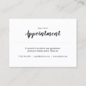 エレガントモダンアポイントメントカード2020カレンダー 名刺 (正面)