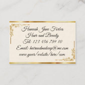 エレガントモダンイニシャルモノグラムプロフェッショナル 名刺 (裏面)