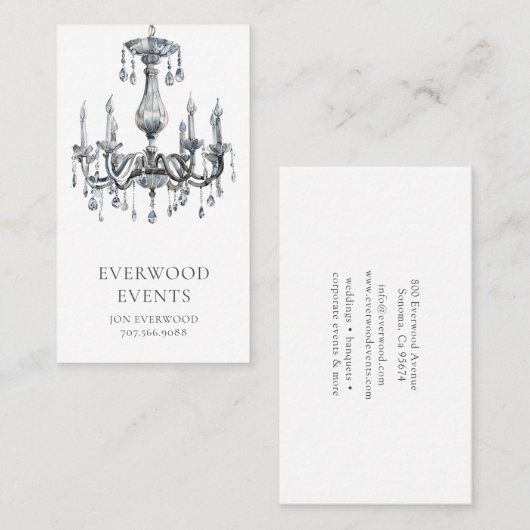 エレガントモダンイベント 名刺 (正面/裏面)