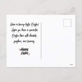 エレガントモダンイースター、家族3枚の写真コラージュ シーズンポストカード