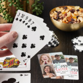 エレガントモダンイースター、家族3枚の写真コラージュ トランプ (インサイチュ)