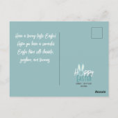 エレガントモダンイースター、家族3枚の写真コラージュ ポストカード (裏面)