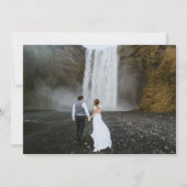 エレガントモダンエレガント5枚の写真結婚s 招待状 (裏面)