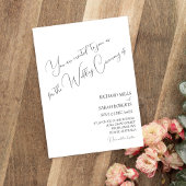 エレガントモダンカスタムシンプル写真結婚s 招待状