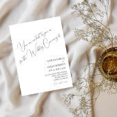 エレガントモダンカスタムシンプル写真結婚s 招待状