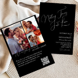 エレガントモダンカスタムシンプル写真結婚s 招待状