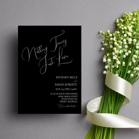 エレガントモダンカスタムシンプル写真結婚s 招待状