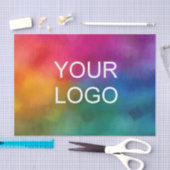 エレガントモダンカスタムテンプレートここにロゴ 薄葉紙 (クラフト)