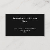 エレガントモダンカスタムプロフェッショナル 名刺 (裏面)