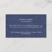 エレガントモダンカスタムロゴミニマリストシンプル 予約カード (裏面)