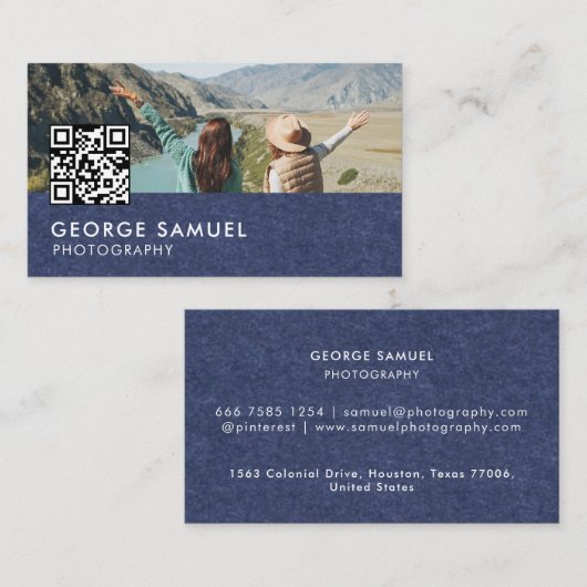 エレガントモダンカスタムロゴミニマリストシンプル 予約カード (正面/裏面)