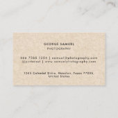 エレガントモダンカスタムロゴミニマリストシンプル 予約カード (裏面)