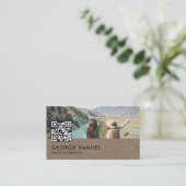 エレガントモダンカスタムロゴミニマリストシンプル 予約カード (スタンド正面)